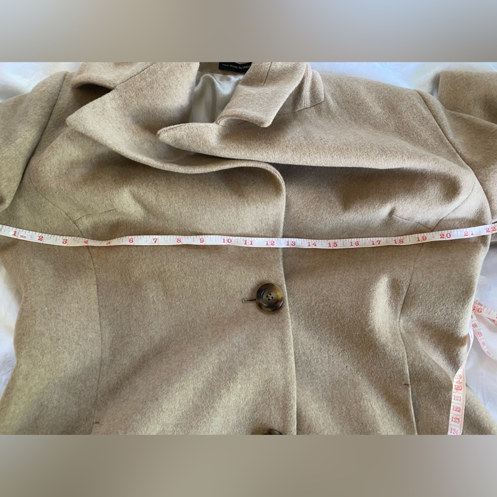 Capolavoro Loro Piana fabric Women'sVIGIN WOOL COAT CAMEL SZ -IT44 8US - Picture 11 of 12